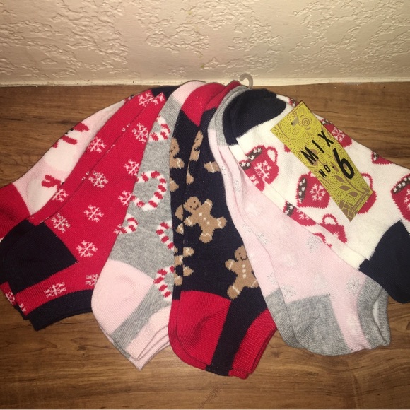 Mix No. 6 Holiday Socks 6 Pack One Size - Picture 1 of 2